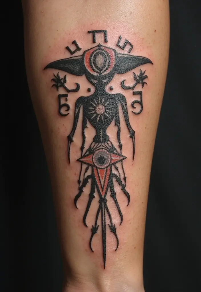 30 Realistic Alien Tattoo Inspirations That Look Out of This World - 13. Alien Symbolism