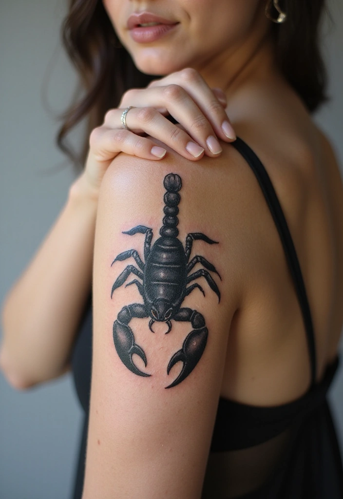 30 Scorpion Tattoo on Hand Meaning and Bold Designs - 13. Scorpion Tattoos with Quotes: Personal Philosophy