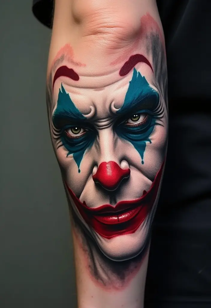 30 The Joker Tattoo Meaning and Unique Designs - 13. The Joker Mask