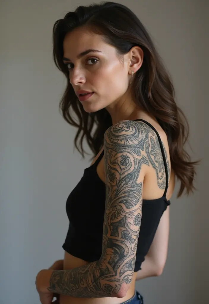 30 Tribal Half Sleeve Tattoos for Bold and Timeless Designs - 13. Textured Designs
