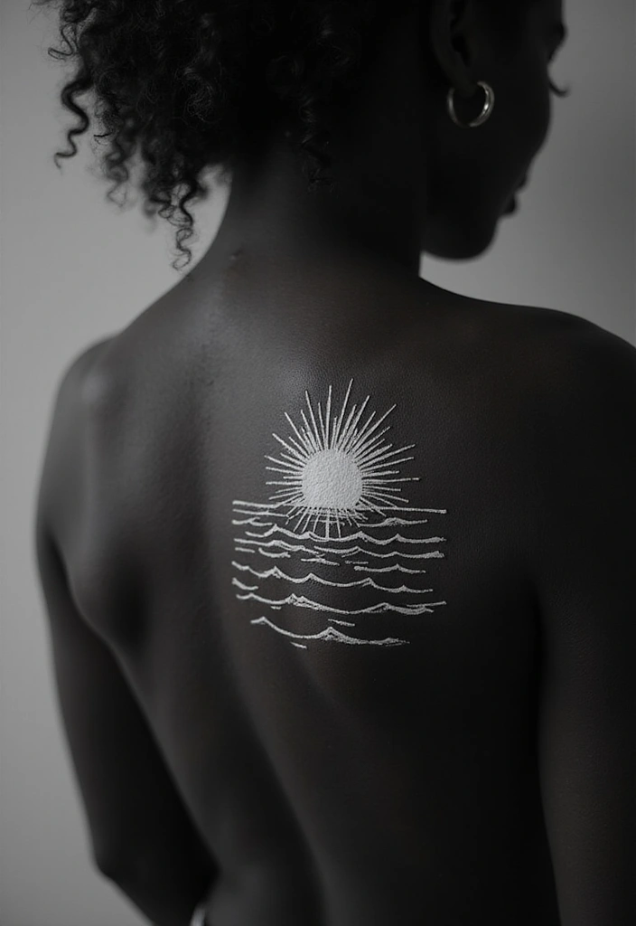 30 White Ink Tattoo Ideas on Dark Skin That Stand Out - 13. Connection to Nature