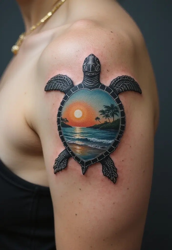30 Yakuza Tattoo Name Inspirations and Their Meanings - 13. 亀 (Kame) - The Turtle