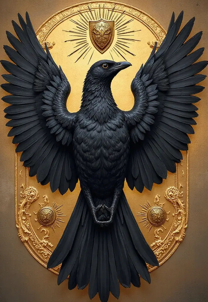 30 Black Bird Tattoo Meaning and Unique Designs - 14. Protection and Guidance
