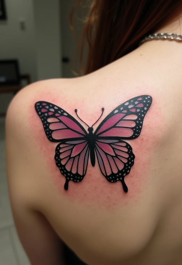 30 Butterfly Tattoos on Shoulder for Graceful Inspiration - 14. Infinity and Butterflies