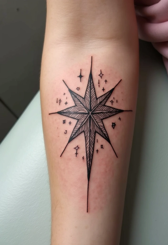 30 Celestial Star Tattoo Inspirations Full of Magic - 14. Stars with Meaningful Quotes