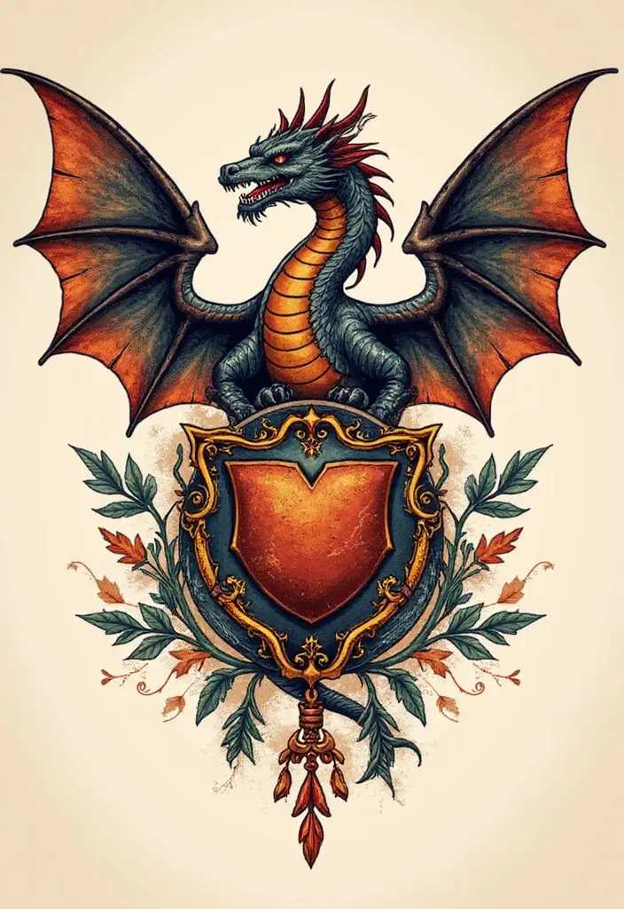 30 Chinese Dragon Tattoo Meaning and Artistic Designs - 14. The Dragon as a Protector of the Family