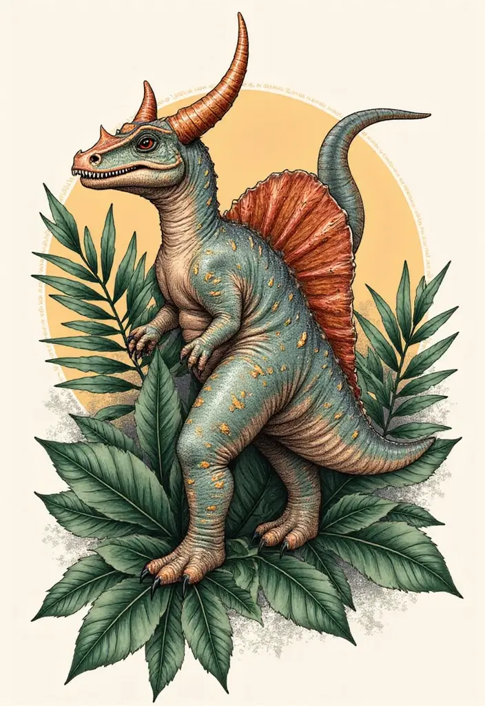 30 Dino Tattoo Meaning and Creative Design Ideas - 14. Ceratosaurus: The Unique Huntress
