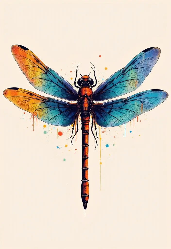 30 Dragonfly Tattoo Symbolism Ideas with Meaning - 14. Creativity and Imagination