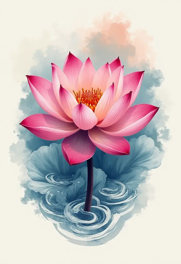 30 Dreamer Tattoo Meaning and Inspirational Designs - 14. Lotus Tattoos - Symbolizing Purity and Rebirth
