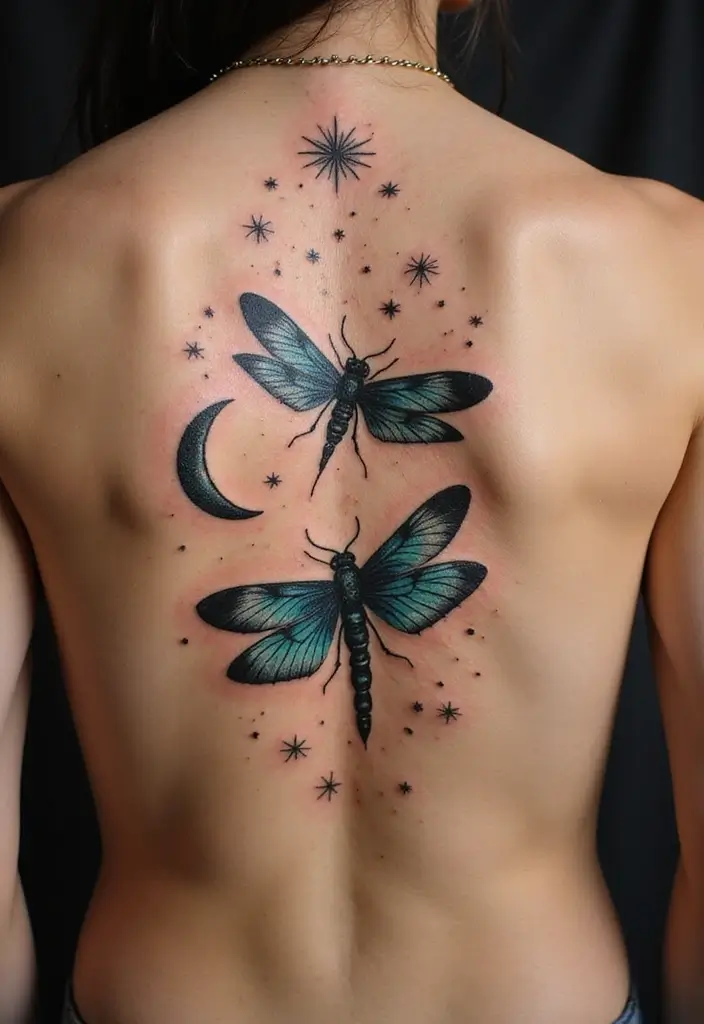 30 Firefly Tattoo Designs That Glow with Meaning - 14. Celestial Fireflies