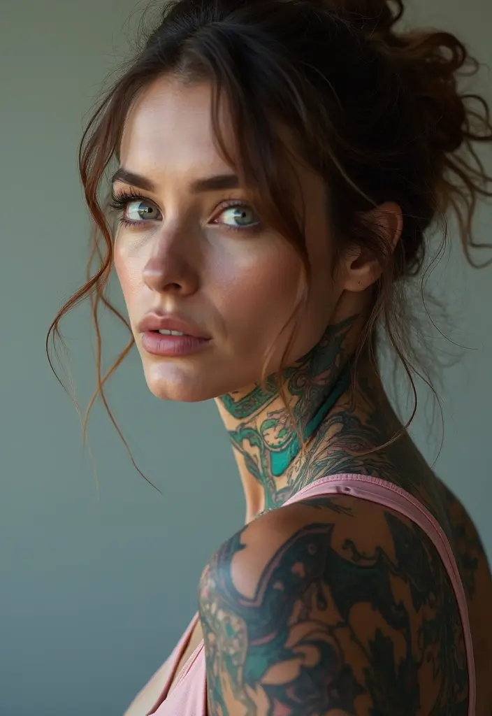 30 Neck Tattoo Fonts That Stand Out - 14. Futuristic Fonts