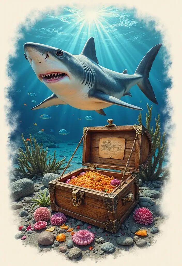 30 Tattoo Shark Meaning and Design Inspirations - 14. Symbol of Adventure