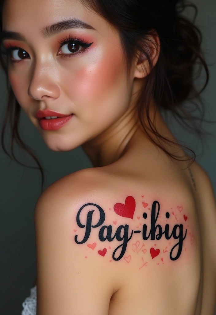30 Baybayin Tattoo Ideas Honoring Filipino Heritage - 15. 'Pag-ibig' - Love