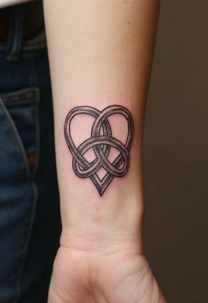 30 Eternal Love Tattoo Designs for Lasting Connection - 15. Love Knot Symbols