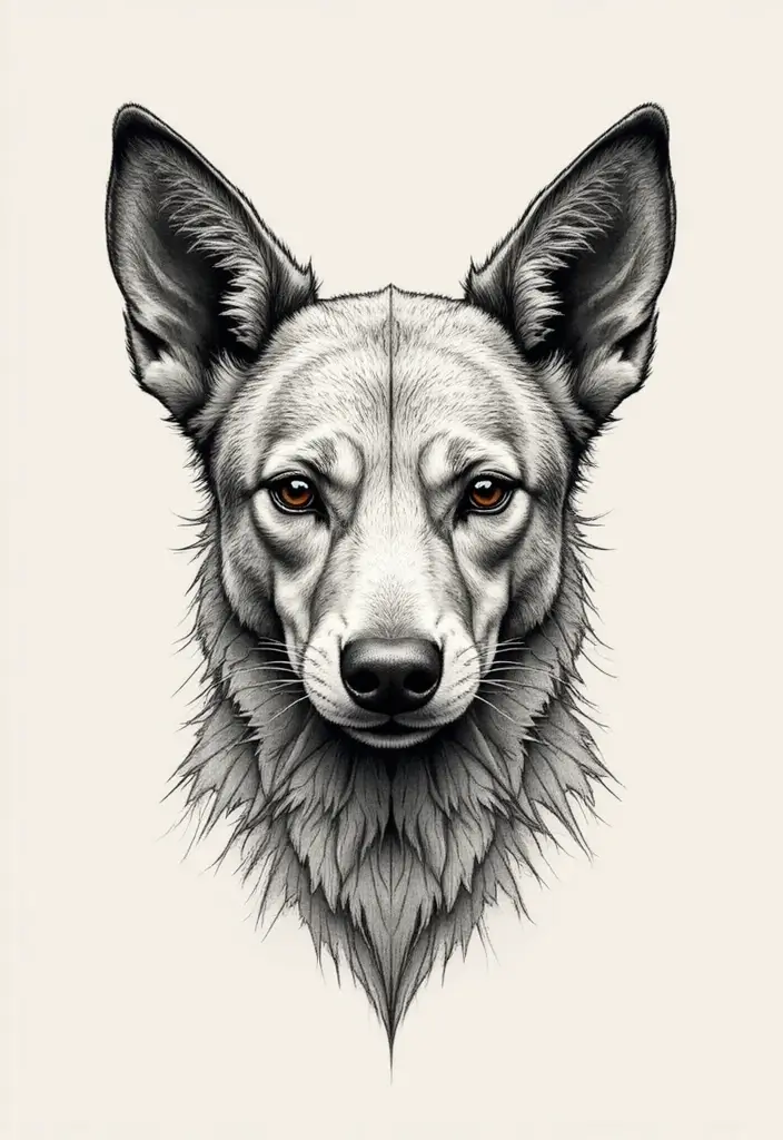 30 Geometric Head Tattoo Ideas for Bold Expression - 15. Geometric Animals