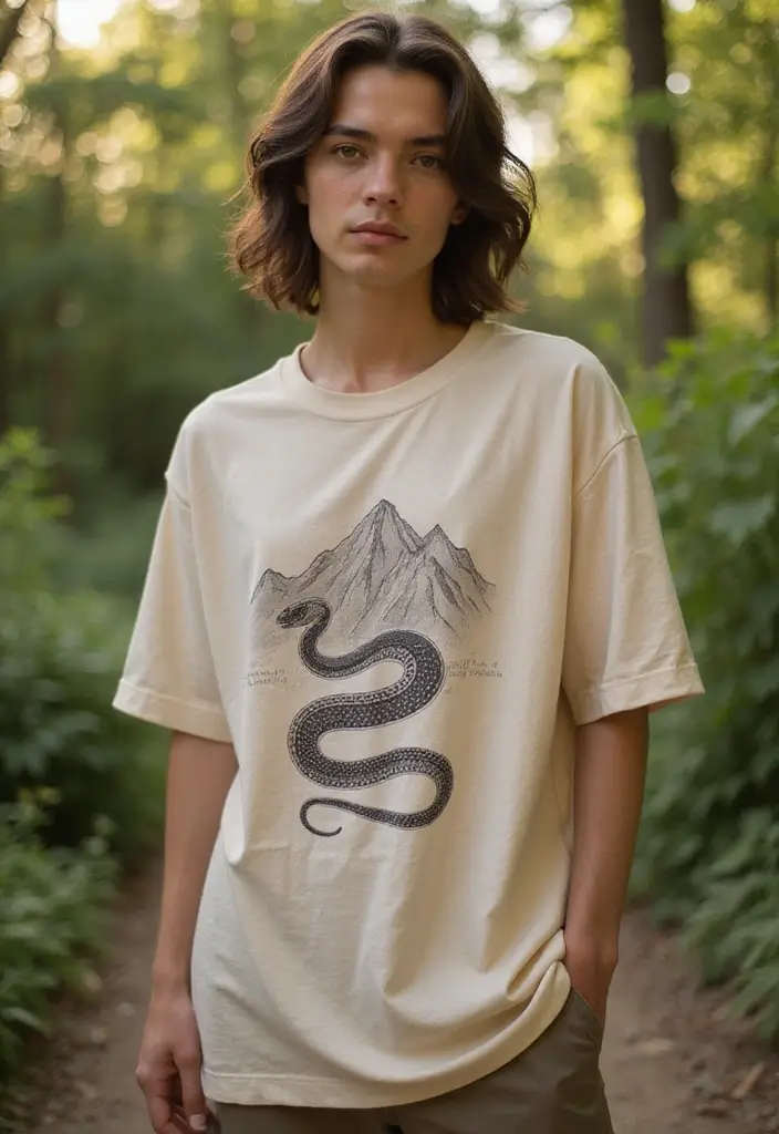 30 Minimalist Small Snake Tattoo Inspirations for Nature Lovers - 15. Snake and Mountain