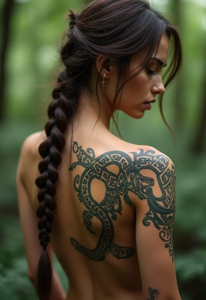 30 Snake Body Tattoo Designs That Look Striking - 15. Celtic Snake Design