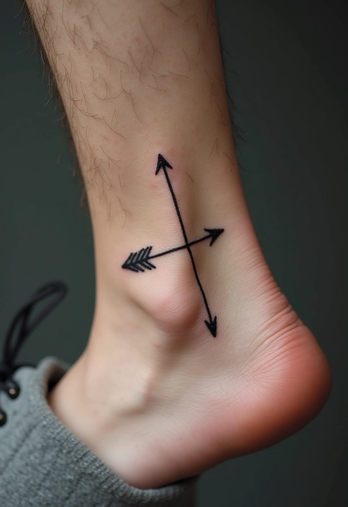 30 Subtle Men Tattoos That Look Minimal Yet Powerful - 15. Minimalist Arrow