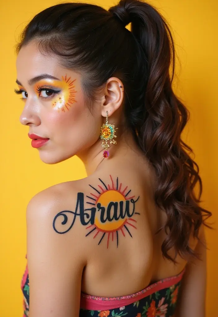 30 Baybayin Tattoo Ideas Honoring Filipino Heritage - 16. 'Araw' - Day