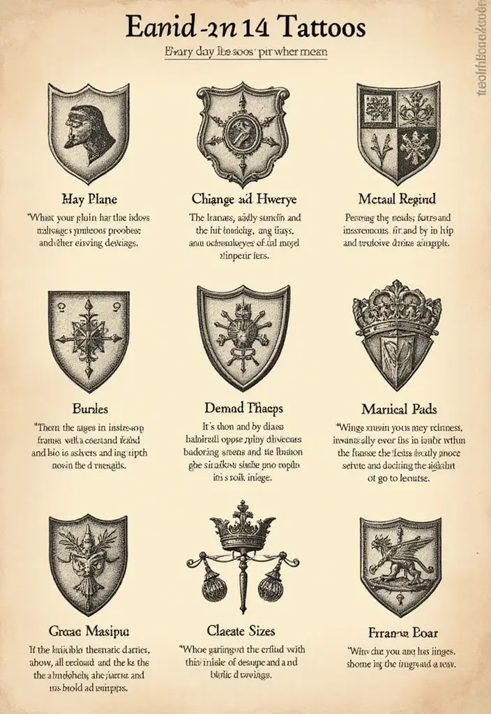 30 Family Crest Arm Tattoos That Carry Heritage - 16. The Meaning Behind Heraldic Symbols