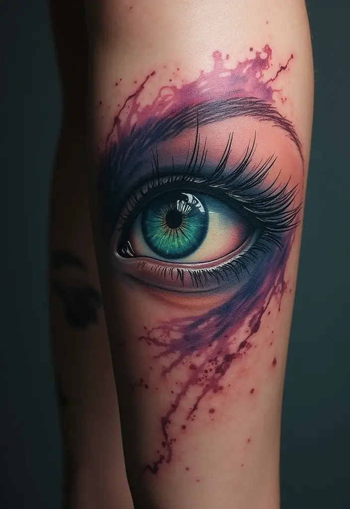 30 Realistic Alien Tattoo Inspirations That Look Out of This World - 16. Alien Eyes