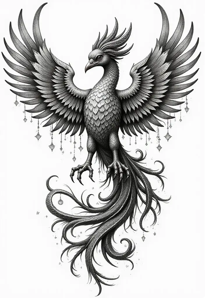 30 Rise of the Phoenix Tattoos That Symbolize Rebirth - 16. Ornamental Phoenix Tattoo