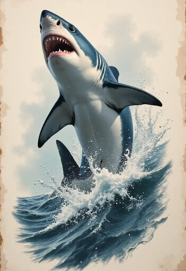 30 Tattoo Shark Meaning and Design Inspirations - 16. A Tribute to Overcoming Fears