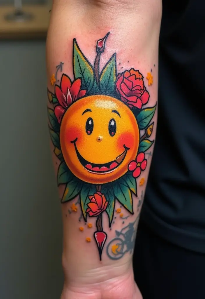 30 Yakuza Tattoo Name Inspirations and Their Meanings - 16. 笑顔 (Egao) - Smile