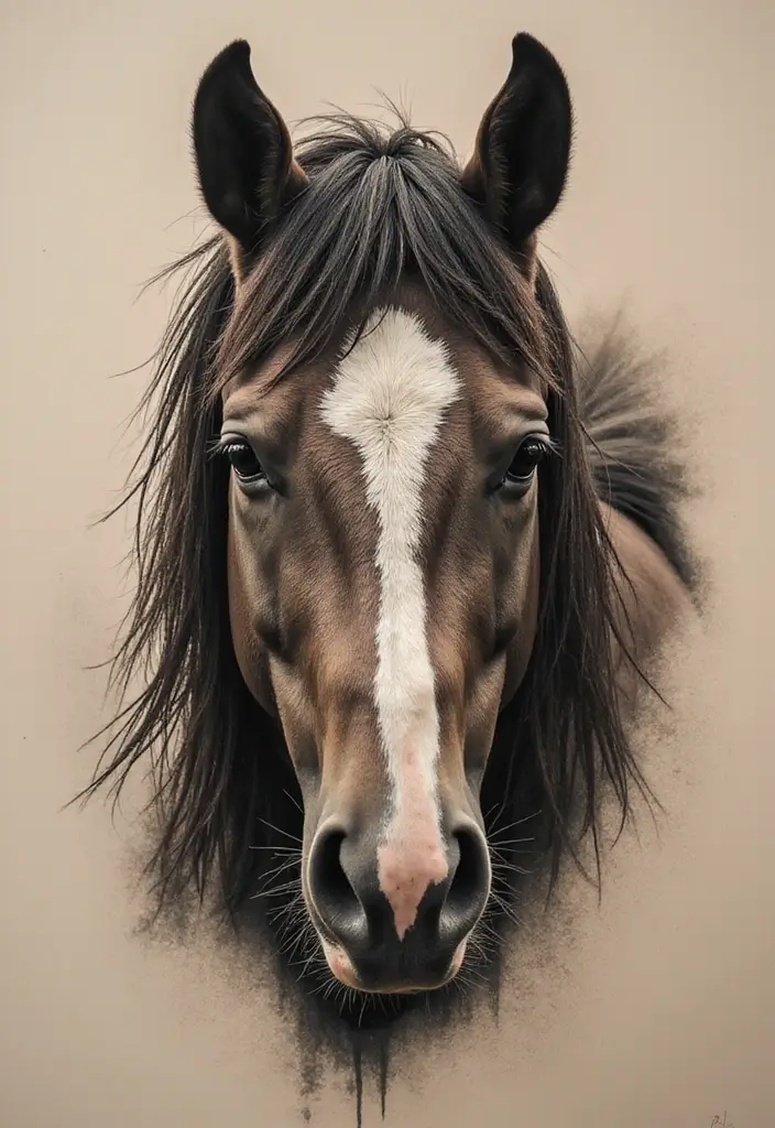 30 Horse and Horseshoe Tattoos for Luck and Freedom - 17. Horse Eyes Focus