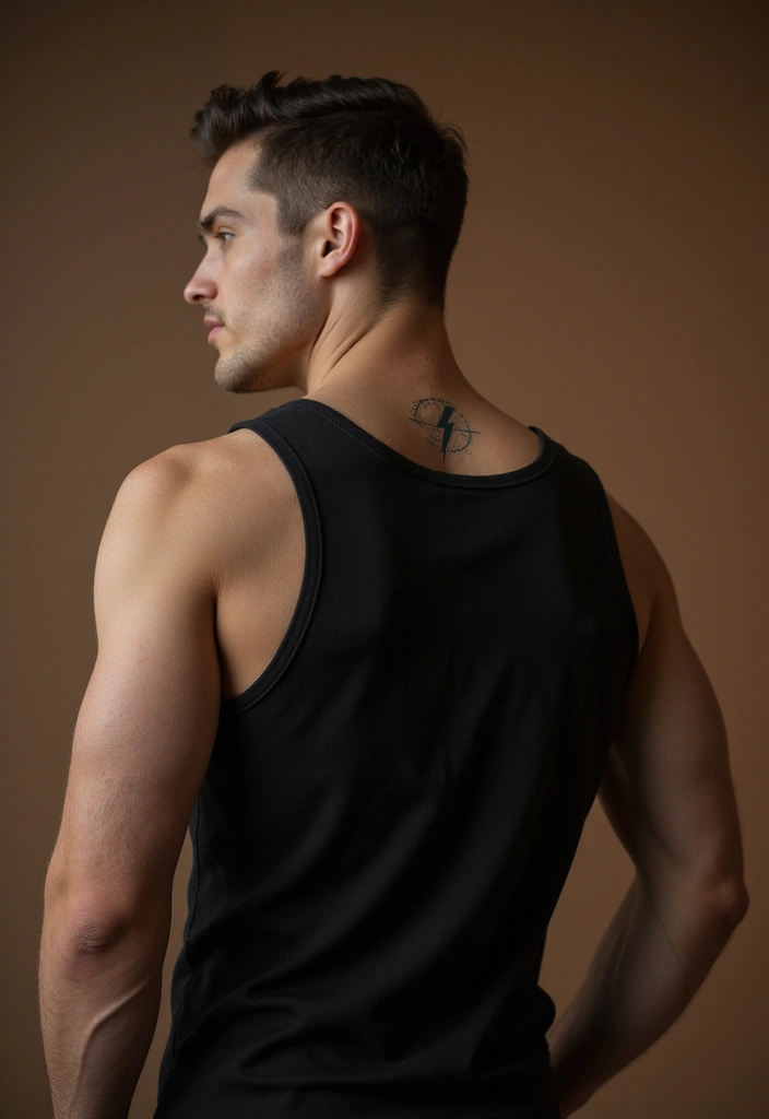 30 Lightning Tattoos for Men That Electrify Style - 17. Lightning and Moon