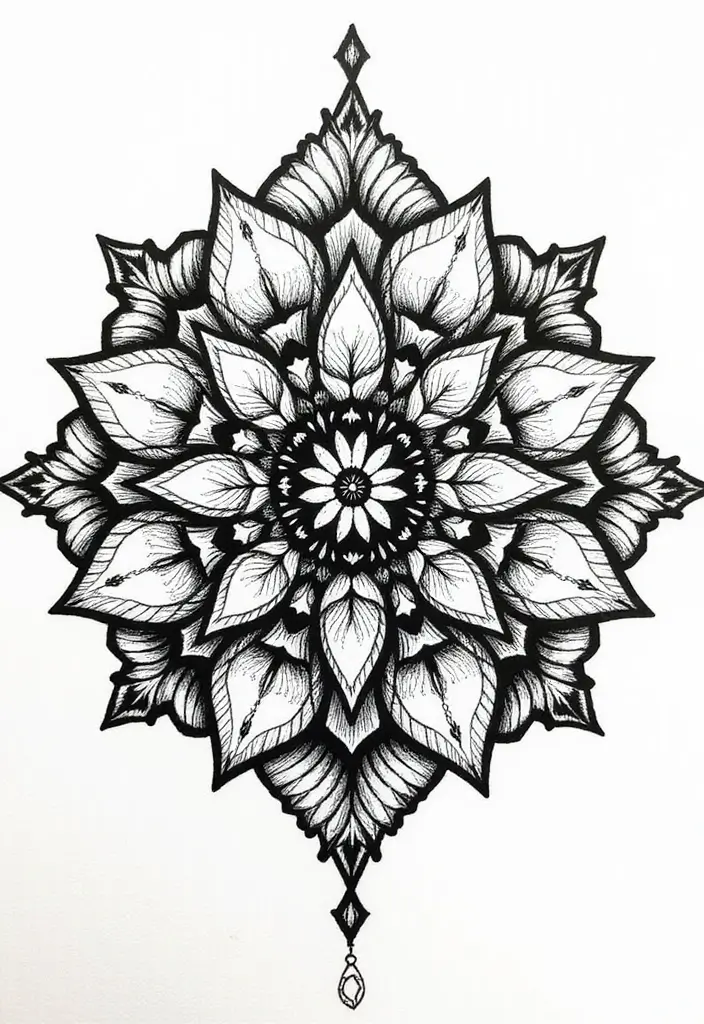 30 Male First Tattoo Ideas That Are Meaningful and Cool - 17. The Mandala