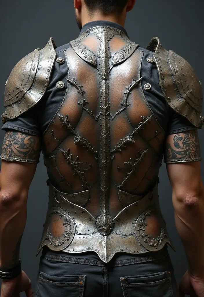 30 Futuristic Mech Tattoo Inspirations for Sci-Fi Fans - 17. Mechanical Armor Tattoo