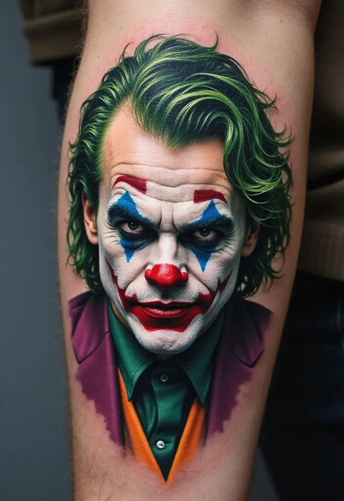 30 The Joker Tattoo Meaning and Unique Designs - 17. The Joker's Graffiti Art