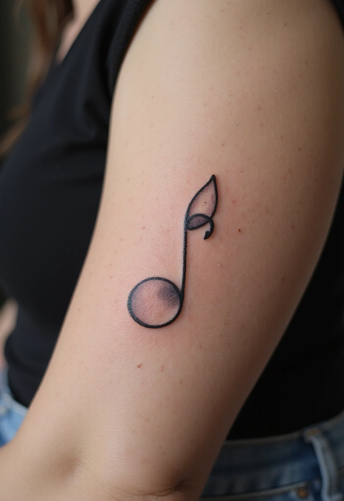30 Women’s Popular Tattoos That Never Go Out of Style - 17. Music Notes