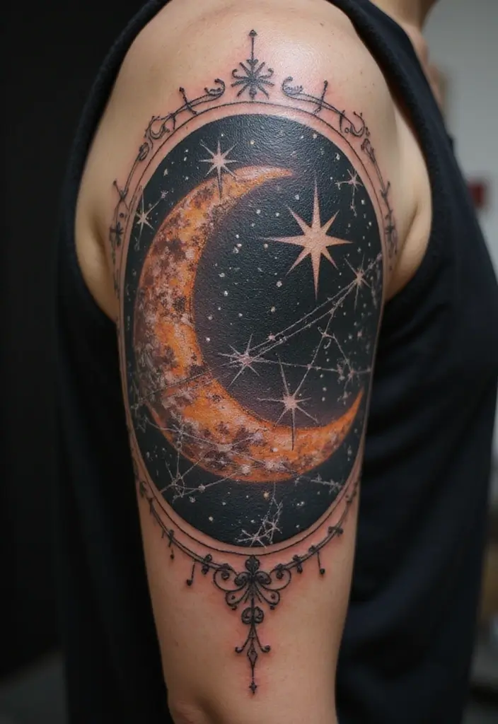30 Yakuza Tattoo Name Inspirations and Their Meanings - 17. 星 (Hoshi) - The Stars