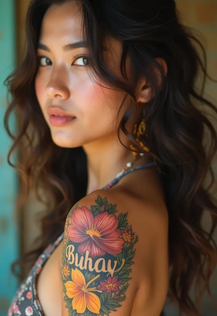 30 Baybayin Tattoo Ideas Honoring Filipino Heritage - 18. 'Buhay' - Life