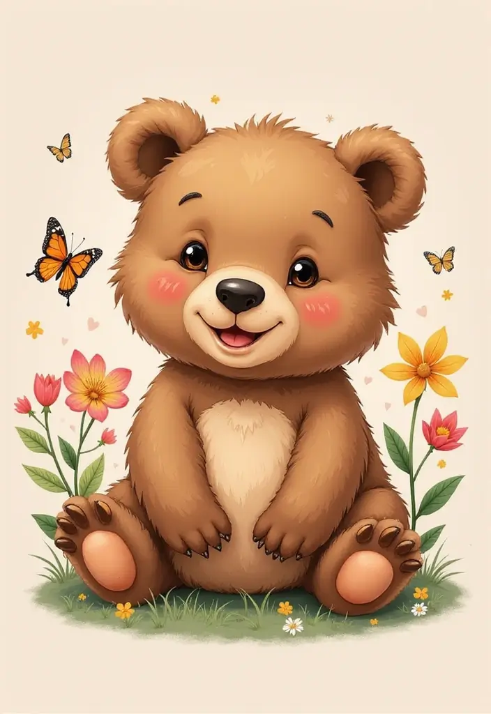 30 Bear Shoulder Tattoo Inspirations with Power and Strength - 18. Playful Bear Cub