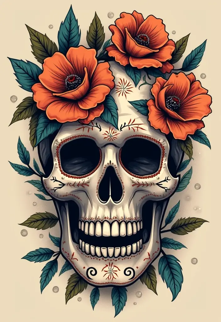 30 Calavera Tattoo Inspirations for Day of the Dead - 18. Personal Touch