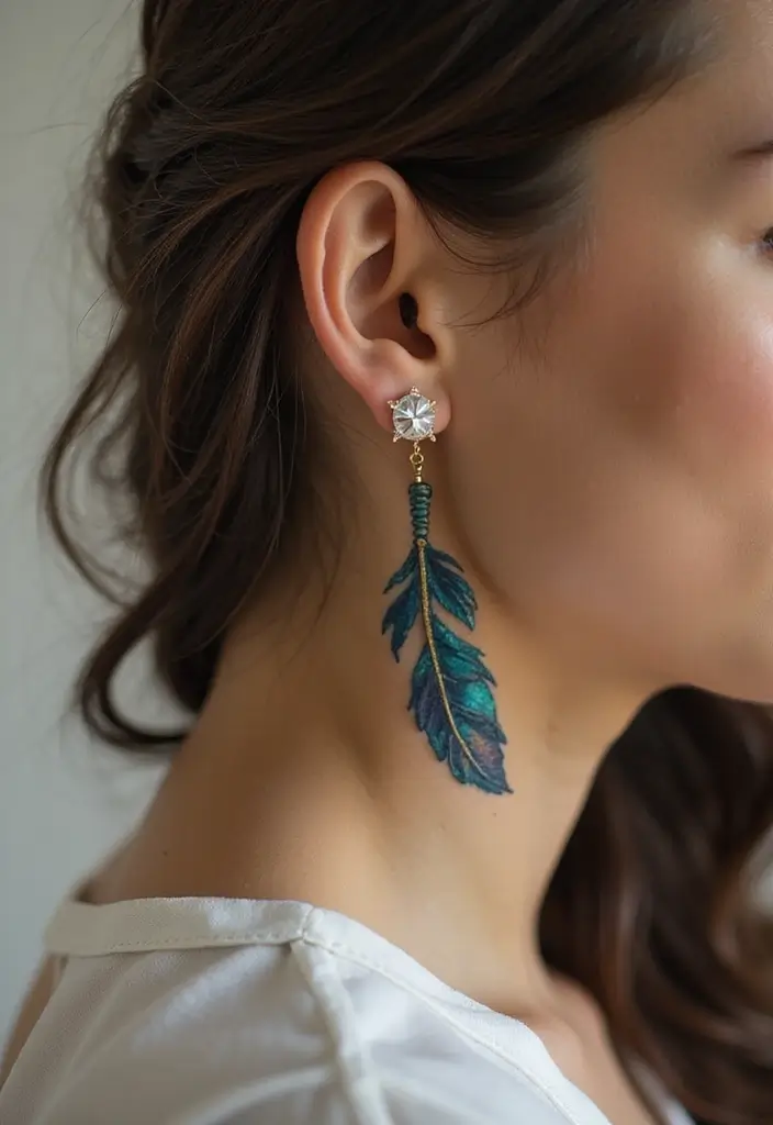 30 Feather Tattoo Behind Ear Meaning and Ideas - 18. Spiritual Awakening