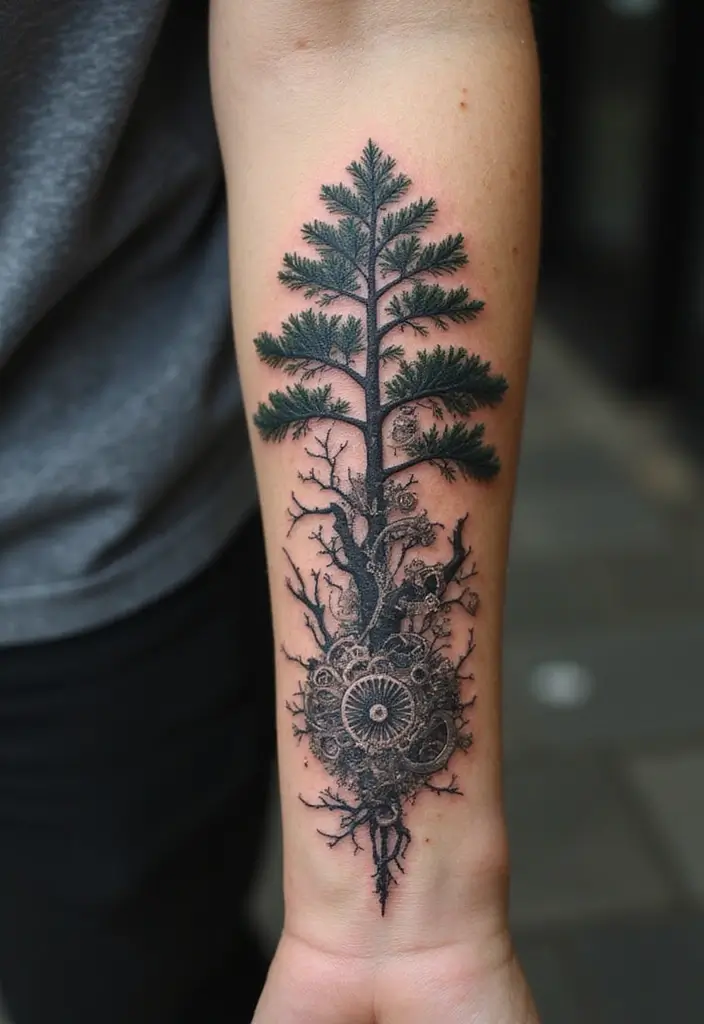 30 Futuristic Mech Tattoo Inspirations for Sci-Fi Fans - 18. Techno-Organic Tattoo