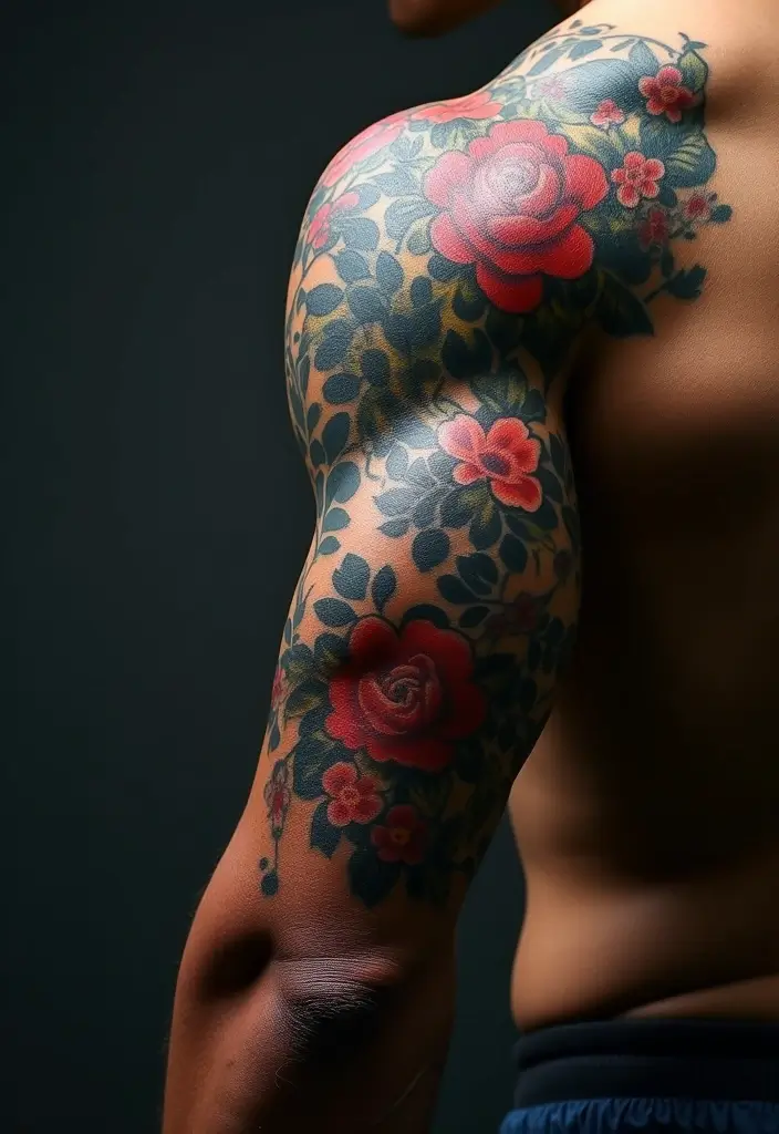 30 Most Popular Body Parts for Men to Tattoo - 18. Bicep Tattoos