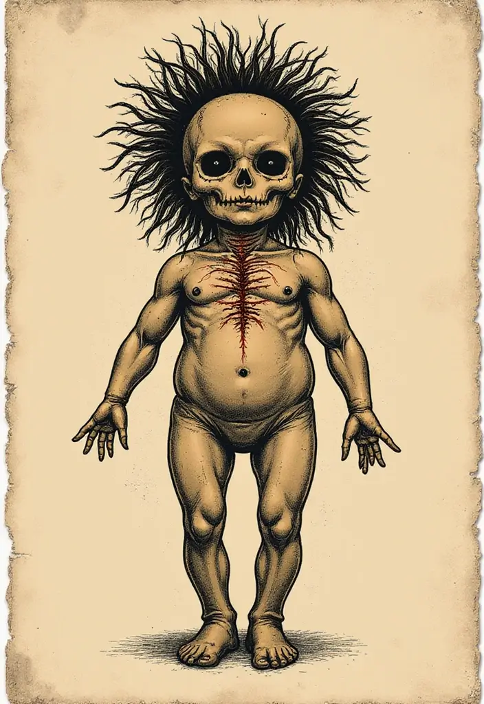 30 Voodoo Doll Tattoos with Dark and Mysterious Designs - 18. Vintage Voodoo Dolls