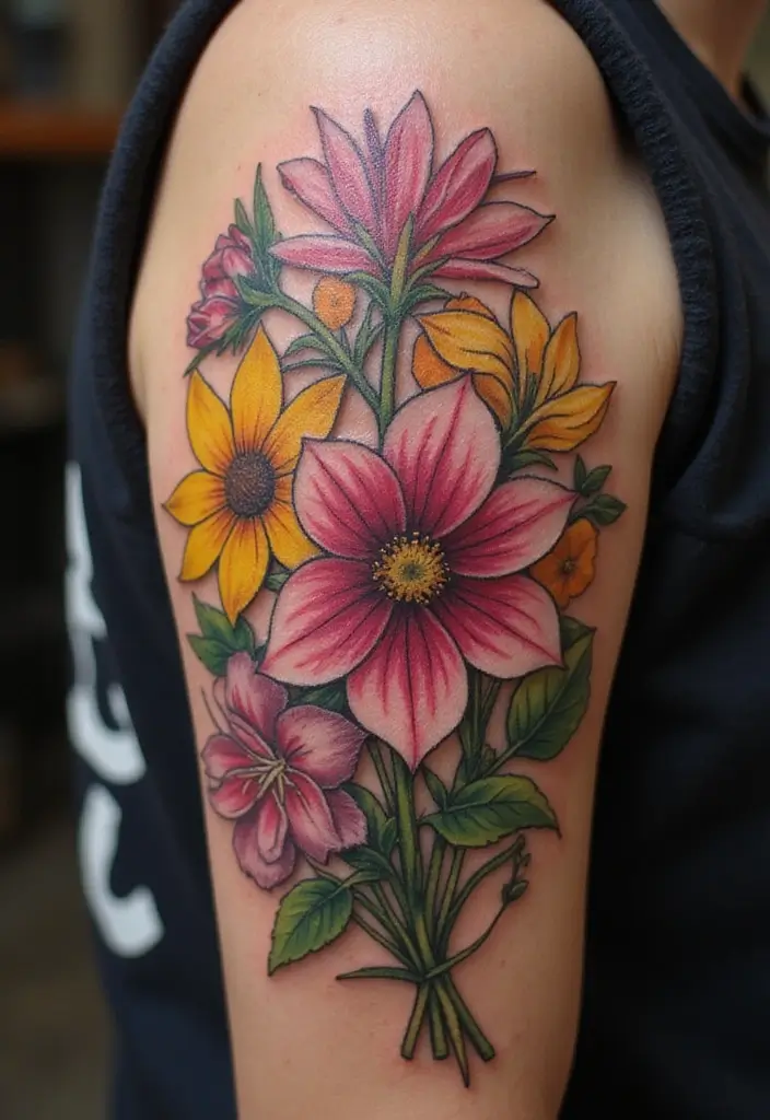 30 Yakuza Tattoo Name Inspirations and Their Meanings - 18. 花 (Hana) - The Flower