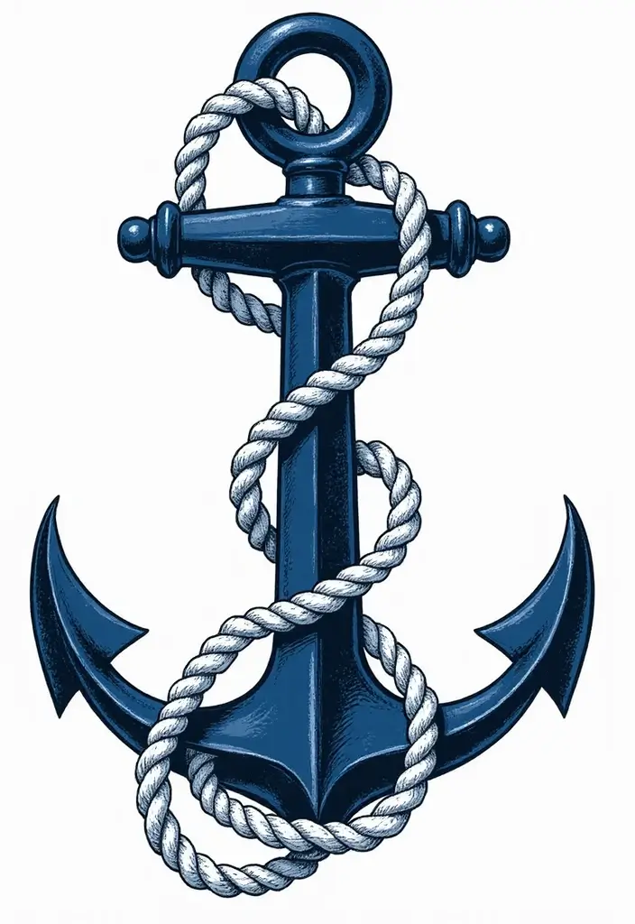 30 Dreamer Tattoo Meaning and Inspirational Designs - 19. Anchor Tattoos - Stability in Dreams