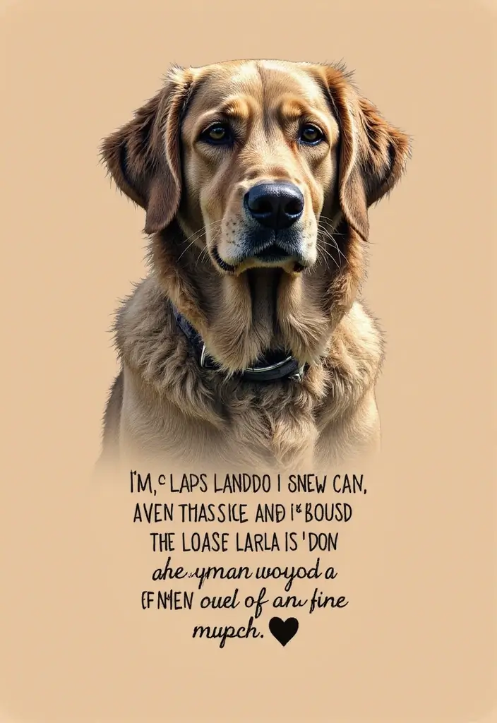 30 Golden Retriever Memorial Tattoos Honoring Beloved Pets - 19. Golden Retriever Silhouette with a Quote