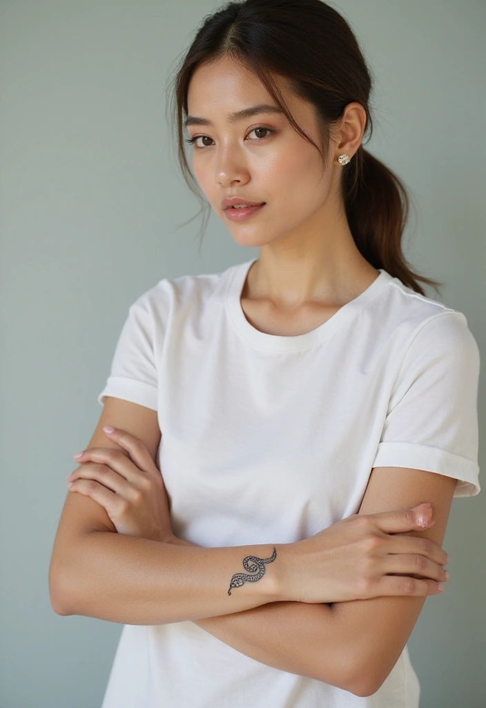 30 Minimalist Small Snake Tattoo Inspirations for Nature Lovers - 19. The Forked Tongue Snake