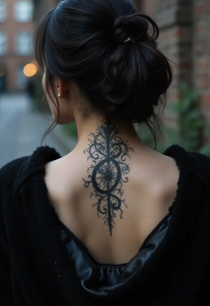 30 Neck Tattoo Fonts That Stand Out - 19. Gothic Fonts
