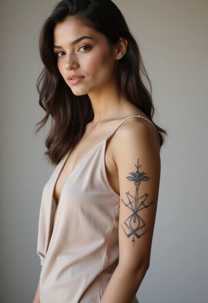 30 Tribal Half Sleeve Tattoos for Bold and Timeless Designs - 19. The Trend of Minimalism