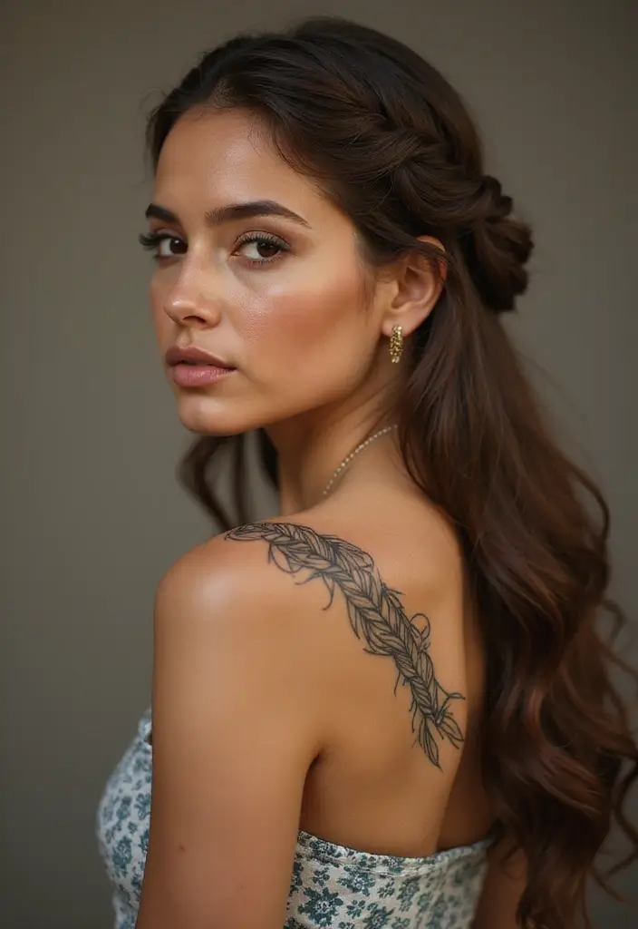 30 Black Hair Tattoos That Make a Bold Statement - 1. The Crown Braid