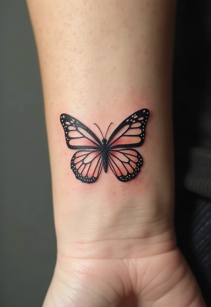 30 Butterfly Tattoo Placement Ideas That Enhance Beauty - 1. Wrist: Subtle Elegance